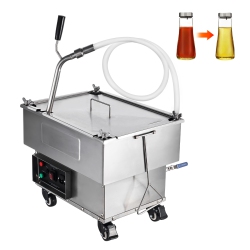 VEVOR 18L Capacity Portable Oil Filtering Unit, 10 L/min Filtering Speed, Equipped With Swivel Casters And Oil Hose, Ideal for Fast Food Venues
