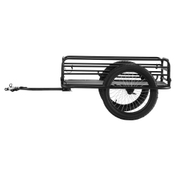 VEVOR Bike Cargo Trailer, 275 Lbs Load Capacity, Heavy-Duty Bicycle Wagon Cart, Foldable Compact Storage & Quick Release \w Universal Hitch, 20