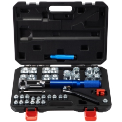 VEVOR 32 PCs Hydraulic Flaring Tool Kit, 45° Double Flaring Tool, Brake Repair Brake Flaring Tools for 3/16"-1/2", Brake Flare Tool \w Tube Cutter