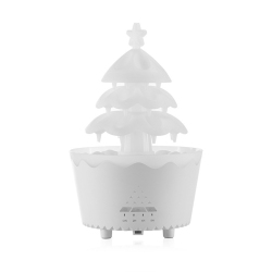 GREEN SCENIC Christmas Tree Humidifier Diffuser, 7 Color Gradient Light Christmas Tree Essential Oil Diffuser Rotatable, Remote Control Christmas