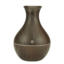 GREEN SCENIC USB Humidifier Luminous Household Fog Air Humidifier Wood Grain Air Purifier Suitable for Home Bedroom