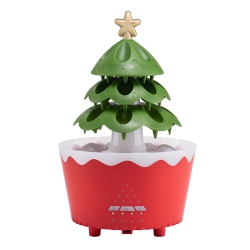 GREEN SCENIC Christmas Tree Humidifier Led Light, Rotatable Tree Shape Christmas Aromatherapy Diffuser With Silent Small Remote Control