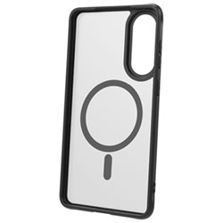 TUFF8 Glide Guard Fitted Hard Shell Case with Magsafe for Galaxy S25 Edge - Smoke Black