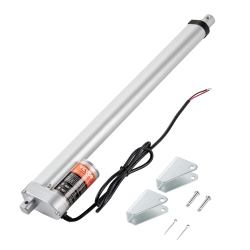 VEVOR 12V Linear Actuator, 16 Inch High Load 330Lbs/1500N Linear Actuator, 0.19"/s Linear Motion Actuator With Mounting Bracket And Ip54 Protection