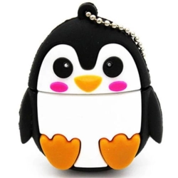 GREEN SCENIC Cartoon Penguin USB Flash Drive USB2.0 - Durable And Dustproof, 64GB High-Speed Storage, Can Store Music, Movies And Documents, A Great