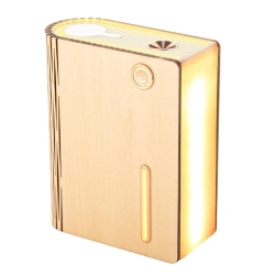 GREEN SCENIC 320Ml Multifunctional Aromatherapy Humidifier Maple Wood Grain Book Lamp Design, Bedroom Home Night Light Atmosphere Lamp In White