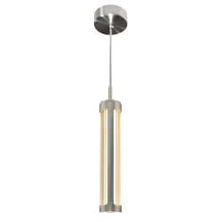 CWI LIGHTING CANADA Neva 3 In Led Integrated Satin Nickel Pendant