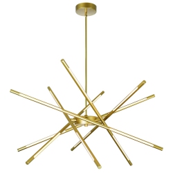 CWI LIGHTING CANADA Oskil Led Integrated Chandelier With Satin Finish In Gold