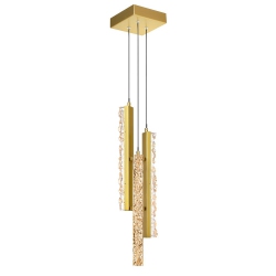 CWI LIGHTING CANADA Stagger Integrated Led Brass Mini Pendant