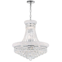 CWI LIGHTING CANADA Empire 14 Light Down Chandelier With Chrome Finish