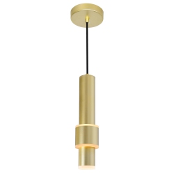 CWI LIGHTING CANADA Lena Led Integrated Mini Pendant With Satin Finish In Gold