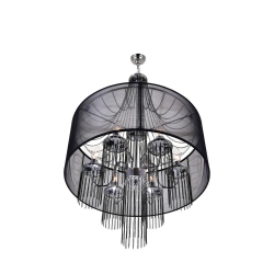 CWI LIGHTING CANADA Amelia 6 Light Drum Shade Chandelier With Chrome Finish
