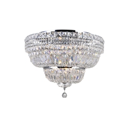 CWI LIGHTING CANADA Stefania 9 Light Bowl Flush Mount With Chrome Finish