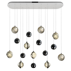 CWI LIGHTING CANADA Salvador 40 In Led Integrated Polished Nickel Chandelier