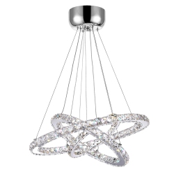 CWI LIGHTING CANADA Ring Led Chandelier With Chrome Finish