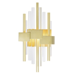 CWI LIGHTING CANADA Millipede 7 In Led Satin Wall Sconce In Gold