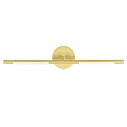 CWI LIGHTING CANADA Oskil Led Integrated Wall Light With Satin Finish In Gold