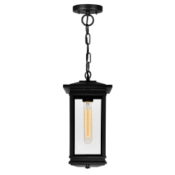 CWI LIGHTING CANADA Oakwood 1 Light Outdoor Pendant In Black