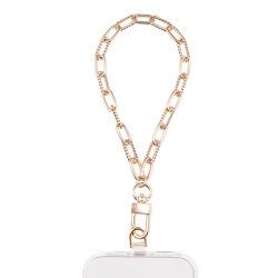 ARTIKL Paper Clip Chain Wristlet Phone Strap - In Gold