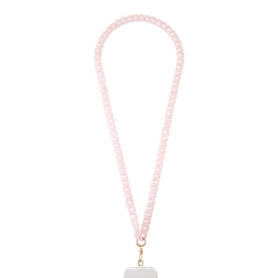 ARTIKL Acrylic Chain Crossbody Phone Strap - Tortoise In Pink