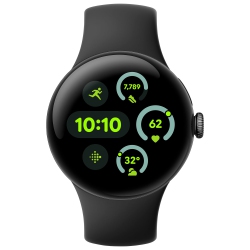 GOOGLE Brand New - Pixel Watch 3 (Lte + Gps) 41MM Matte Aluminum Case With Obsidian Active Band In Black