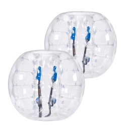VEVOR 2-Pack Inflatable Bumper Balls, 4Ft/1.2M Body Sumo Zorb Balls for Teen & Adult, 0.8MM Thick Pvc Human Hamster Bubble Balls for Outdoor Team