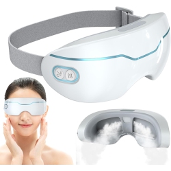 MYACUC Eyes Steam Therapy Mask, Steam Eyes Mask for Dry Eyes Relief, 2 Levels Adjustable Eye Steamer, Smart Hot & Cold Steam Eye Mask for Dark Circles