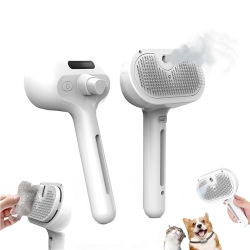 MYACUC 1PCs Steam Brush for Dogs, Pets Grooming Brush, Pet Mist Massage Brush, Spray Hair Removal Comb, Steam Brushes for Shedding \w Water Tank &