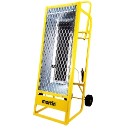 MARTIN Gf35Lp Construction Radiant Heater - 35, 000 Btu Portable Infrared Panel Heater On Wheels, Propane Gas Powered; for Outdoor Use, Jobsite, Work