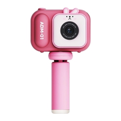 GREEN SCENIC Children's Camera Infant HD Digital Video Camera Children's Camera Children's Birthday Gift - + Tripod + 8G In Pink