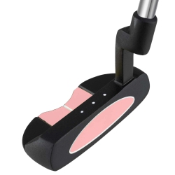 COSTWAY Ultimate 30 Inch Junior Mallet Putter for Kids With Stainless Steel Shaft And Headcover Blue/pink