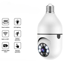 GREEN SCENIC Light Bulb Camera Wifi Night Vision Security Point Surveillance Camera HD Camera (Without Memory Card)