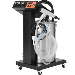 VEVOR 40 W 100Kv Powder Coating System, Electrostatic Output Powder Coating Kit \w 50L Powder Hopper, 450G Per Minute Powder Coating Machine \w