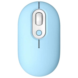 GREEN SCENIC Dual Mode Silent Gaming Mouse - Tooth/2.4Ghz Rechargeable Wireless Mouse, Ergonomic Gaming Mouse for PC/mac In Blue