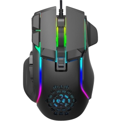 GREEN SCENIC RGB Gaming Mouse, Supports Custom Macro Editing, 12800Dpi Precise Positioning, Full Of Technology, Plug And Play, USB Wired Mouse