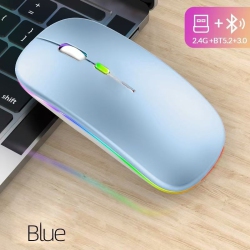 GREEN SCENIC Wireless Ultra-Thin 2.4G Rechargeable Wireless Silent Mouse - Three-Level Dpi Switching, 30-Day Battery Life, Slim Ergonomic Design