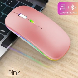 GREEN SCENIC Wireless Ultra-Thin 2.4G Rechargeable Wireless Silent Mouse - Three-Level Dpi Switching, 30-Day Battery Life, Slim Ergonomic Design