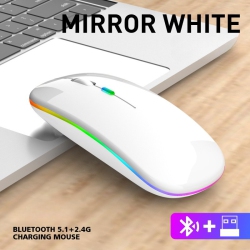 GREEN SCENIC Wireless Ultra-Thin 2.4G Rechargeable Wireless Silent Mouse - Three-Level Dpi Switching, 30-Day Battery Life, Slim Ergonomic Design