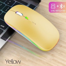 GREEN SCENIC Wireless Ultra-Thin 2.4G Rechargeable Wireless Silent Mouse - Three-Level Dpi Switching, 30-Day Battery Life, Slim Ergonomic Design