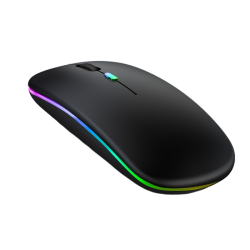 GREEN SCENIC Wireless Ultra-Thin 2.4G Rechargeable Wireless Silent Mouse - Three-Level Dpi Switching, 30-Day Battery Life, Slim Ergonomic Design