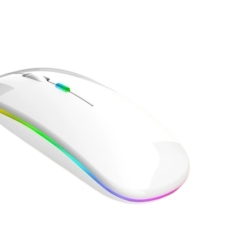 GREEN SCENIC 2.4G+5.0 Bluetooth Dual Mode Color Luminous Rechargeable Silent Professional Wireless Mouse - Ergonomic, Noiseless Clicking, 10M Range