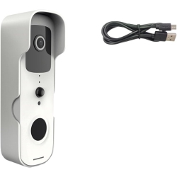 GREEN SCENIC Smart Doorbell, Doorbell, Tuya Smart Video Doorbell, Waterproof Night Vision Home Security 1080P Fhd Camera Digital Video Intercom Wifi