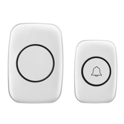 GREEN SCENIC Wireless Doorbell, Waterproof Doorbell Kit, Distinguish Between Front Door And Back Door -White
