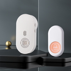 GREEN SCENIC Doorbell Wireless 433 Home One-Touch Call Bedside Bell No Need to Plug In Waterproof Charging Ultra-Long Distance Doorbell