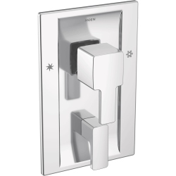 MOEN Ts2710 90 Degree Posi-Temp With Built-In 3-Function Transfer Valve Trim Kit, Valve Required, Chrome