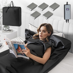 GYMAX Infrared Sauna Blanket Portable Full-Body Personal Sauna for Home Use Relaxation