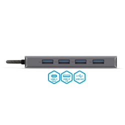 BLUEDIAMOND Slim 4-In-1 USB-C Expansion Hub