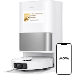 Mova P10 Pro Ultra Robot Vacuum and Mop Combo, 13,000Pa Suction, Hot Water Mop Cleaning & Drying, 360° Obstacle Avoidance, App Control