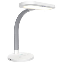 Verilux HappyLight Duo 2-in-1 Light Therapy Desk Lamp - White