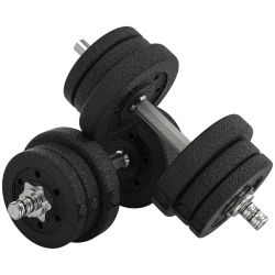 SOOZIER 55 Lbs Adjustable Dumbbells Weight Set Dumbbell Hand Weight Barbell for Body Fitness Lifting Training for Home Office Gym In Black